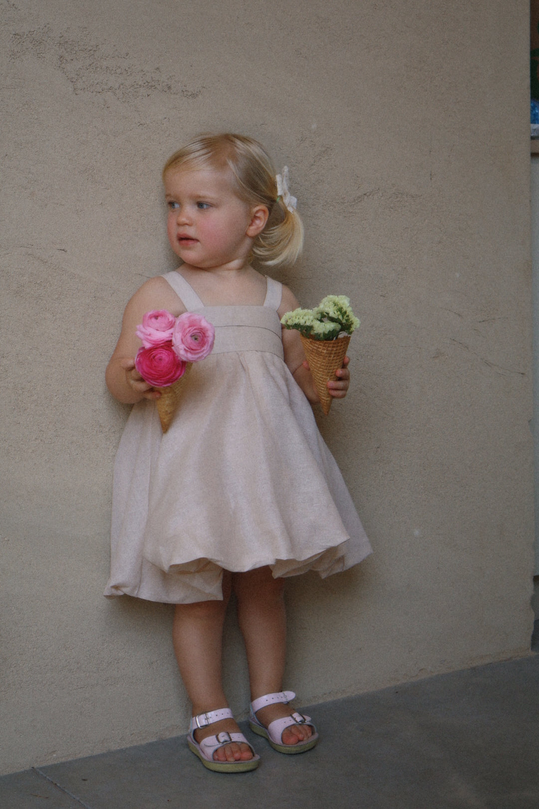 Chai Bubble Linen Dress