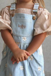 Denim Daisy Overall Dress