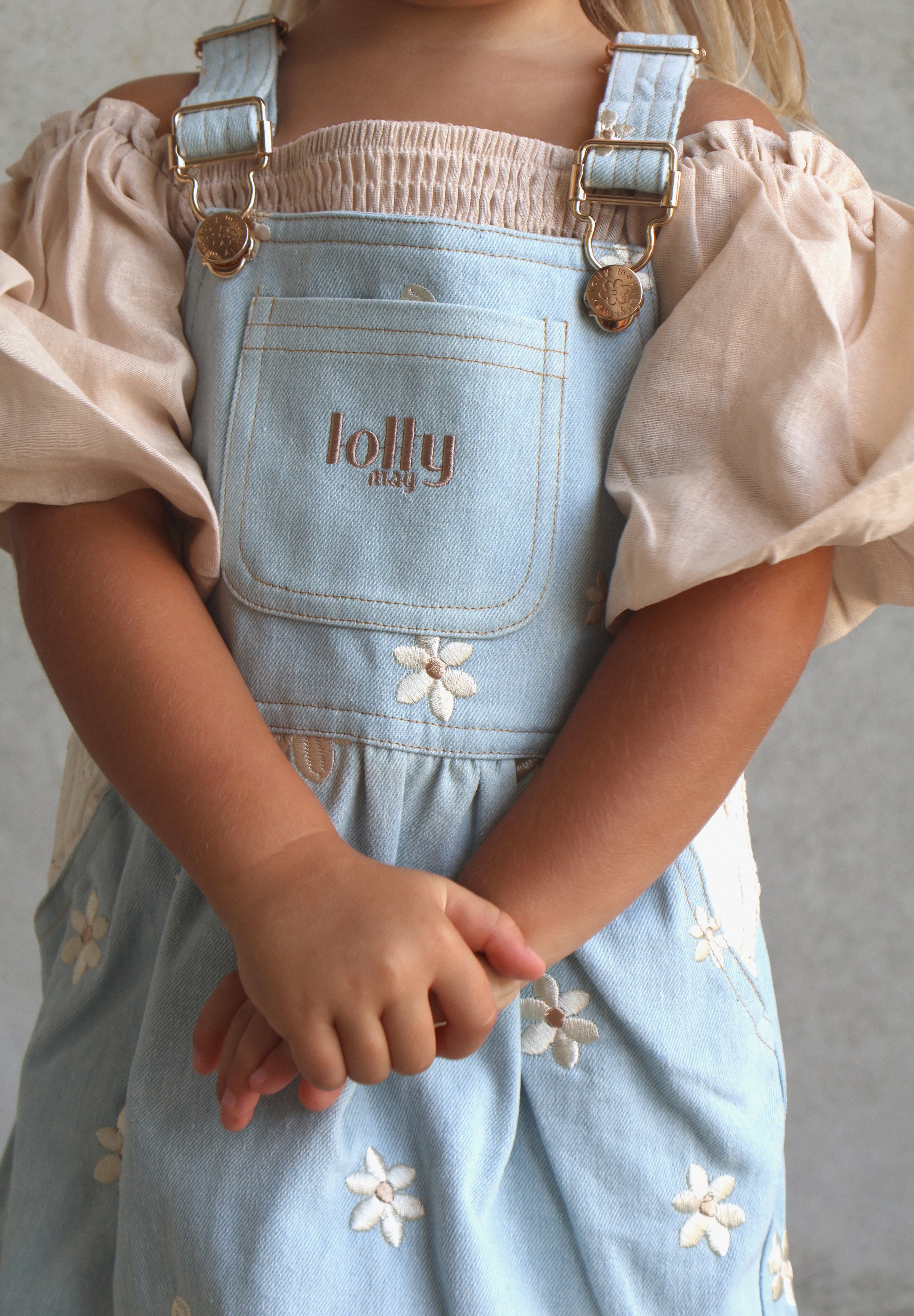 Denim Daisy Overall Dress