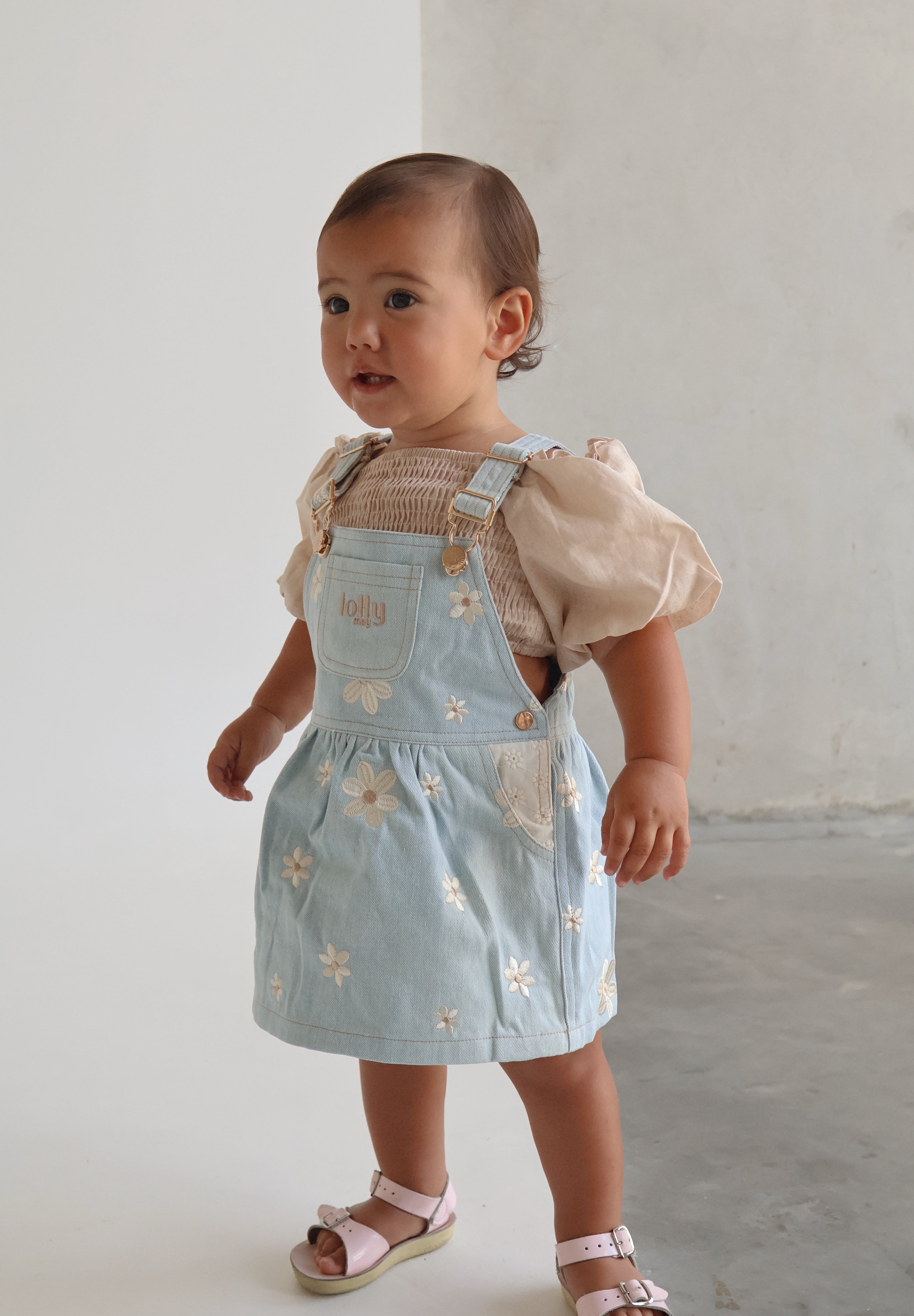 Denim Daisy Overall Dress