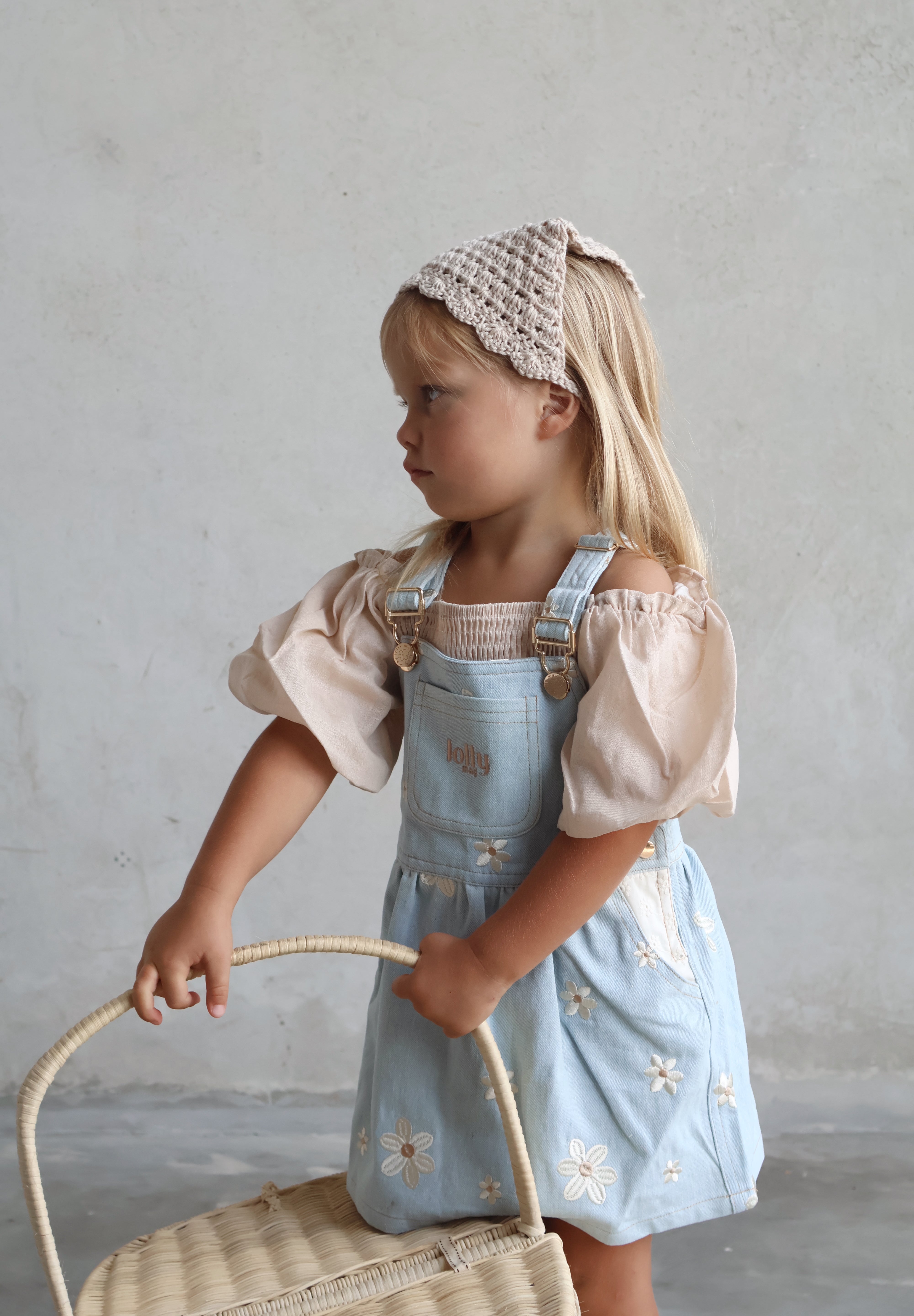 Denim Daisy Overall Dress