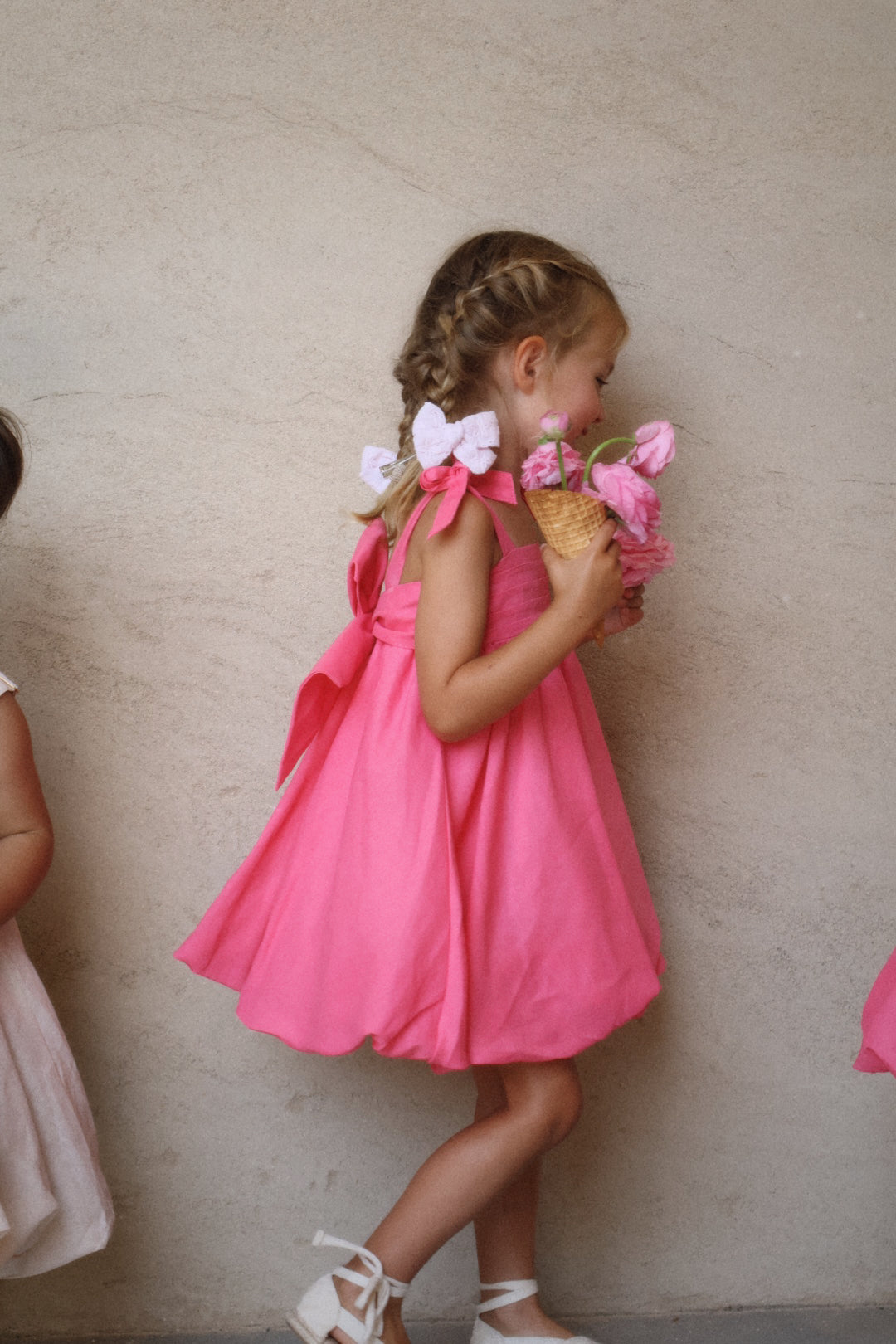 Raspberry Linen Dress