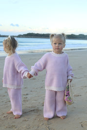 Lilac Knit Set