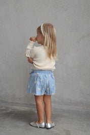 Denim Daisy Skort