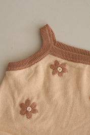 Caramel Fudge Knit Romper