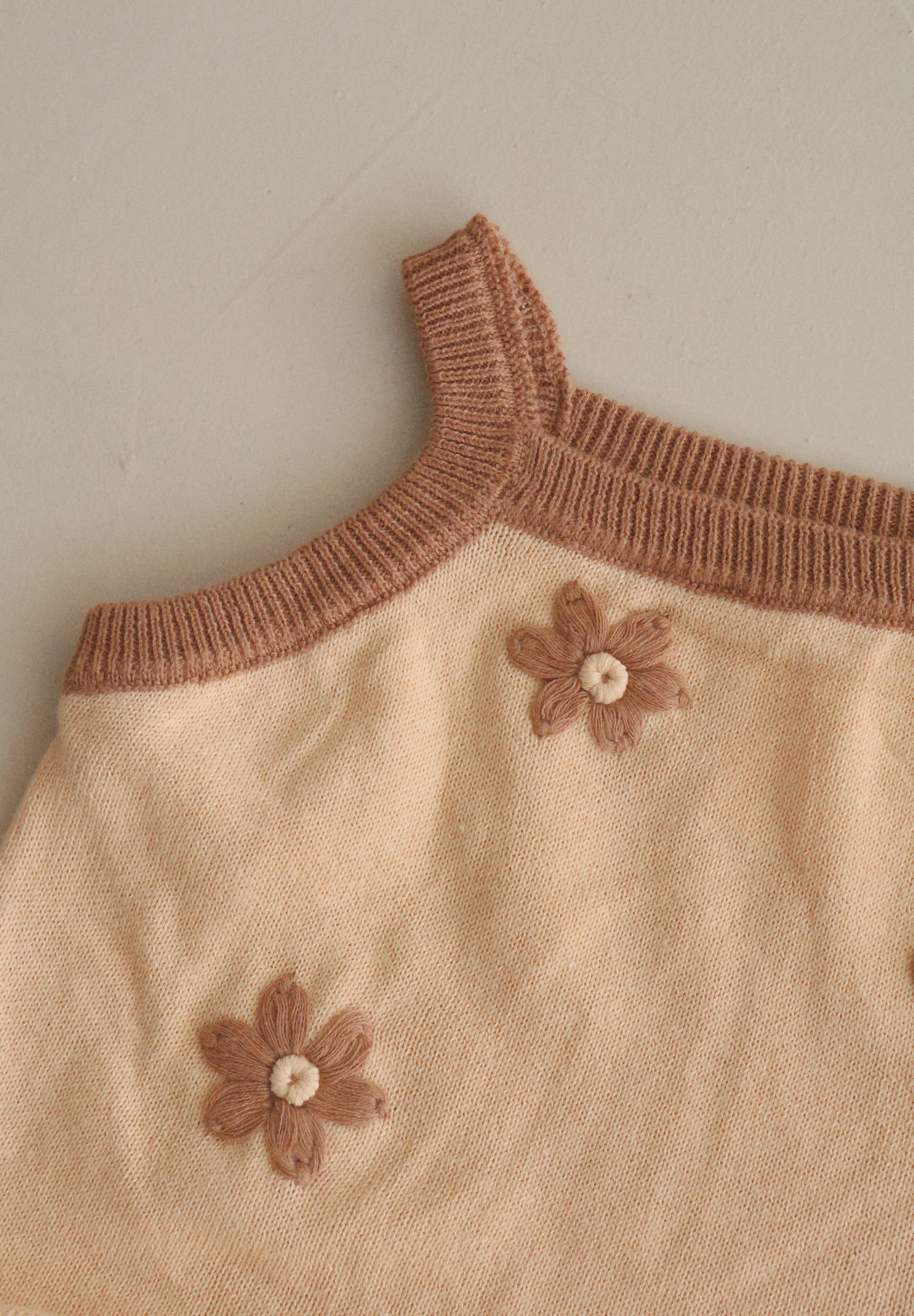 Caramel Fudge Knit Romper