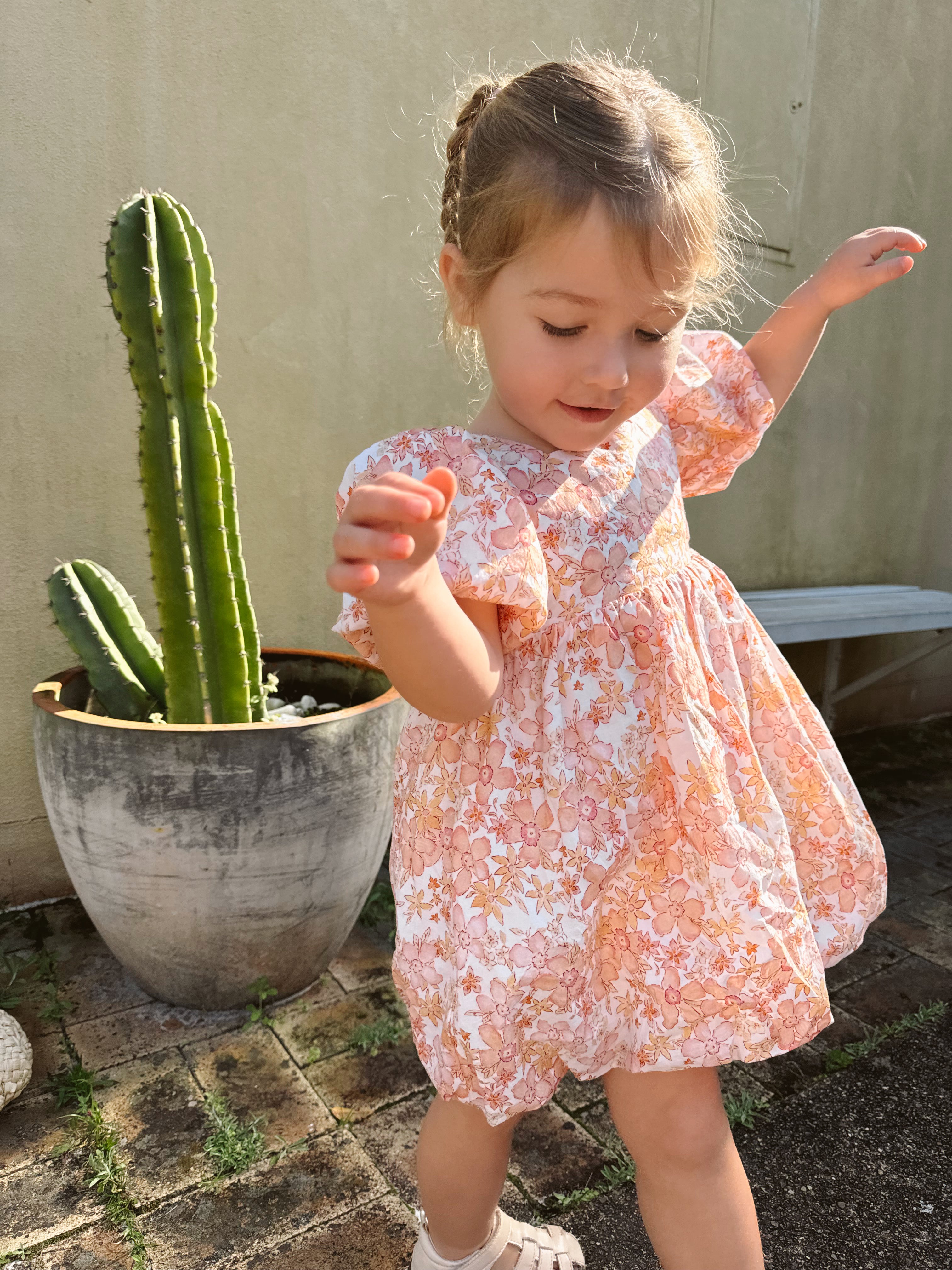 Sunset Puff Dress