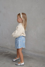 Denim Daisy Skort