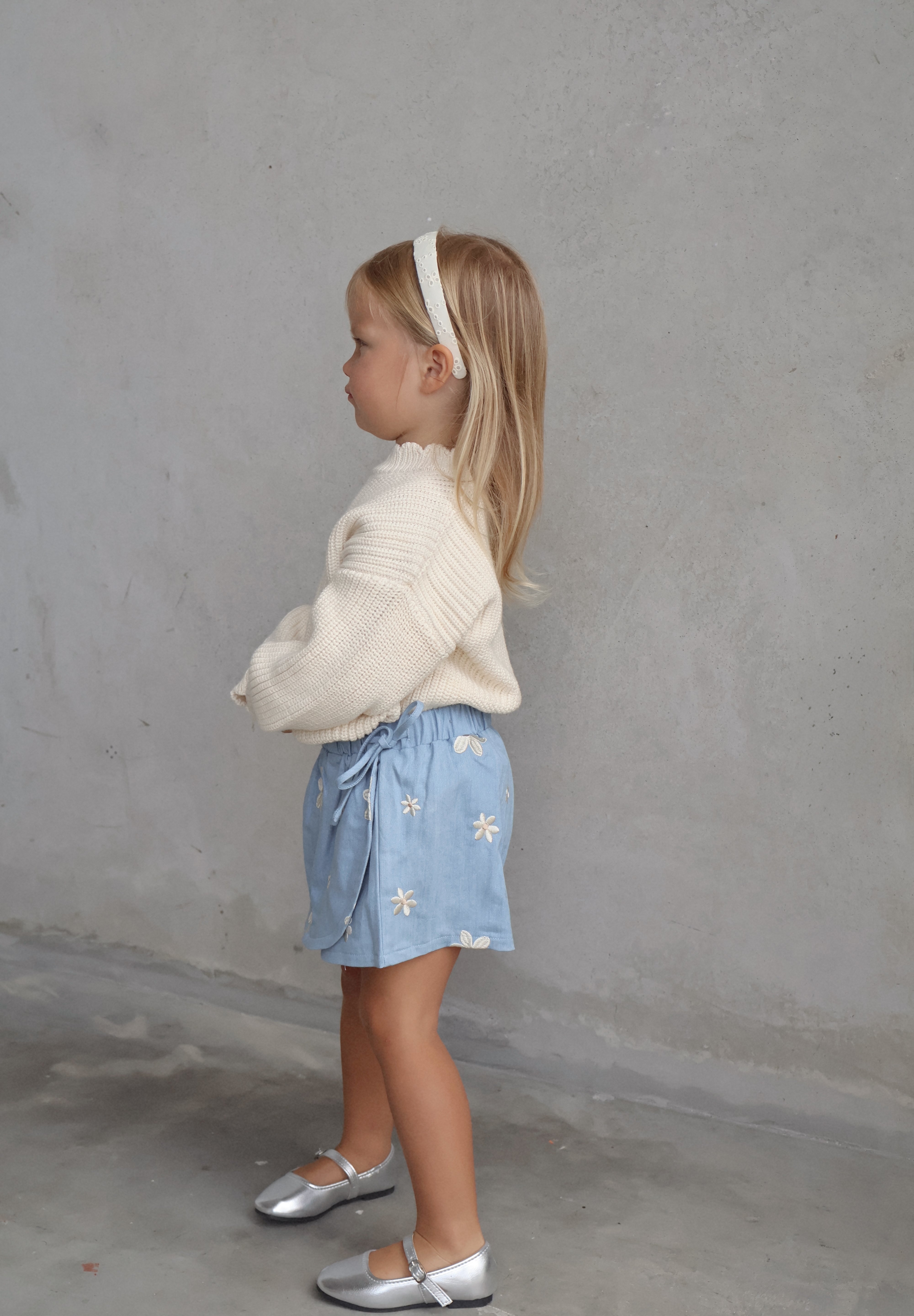 Denim Daisy Skort