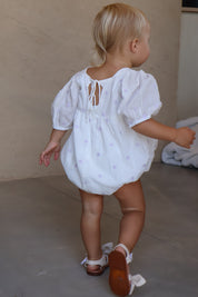 Passion Flower Puff Romper