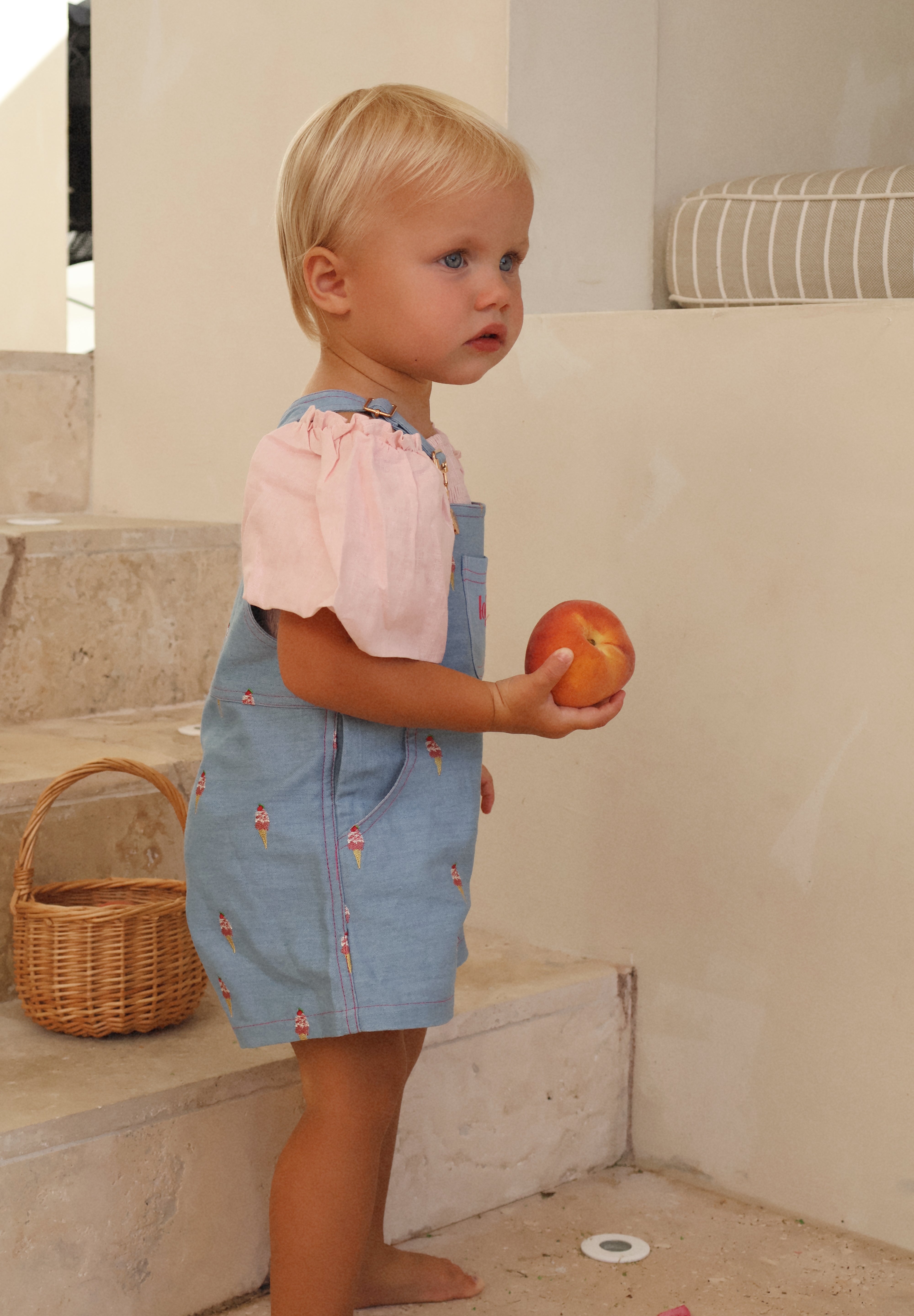 Denim Ice Cream Shortalls