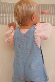 Denim Ice Cream Shortalls