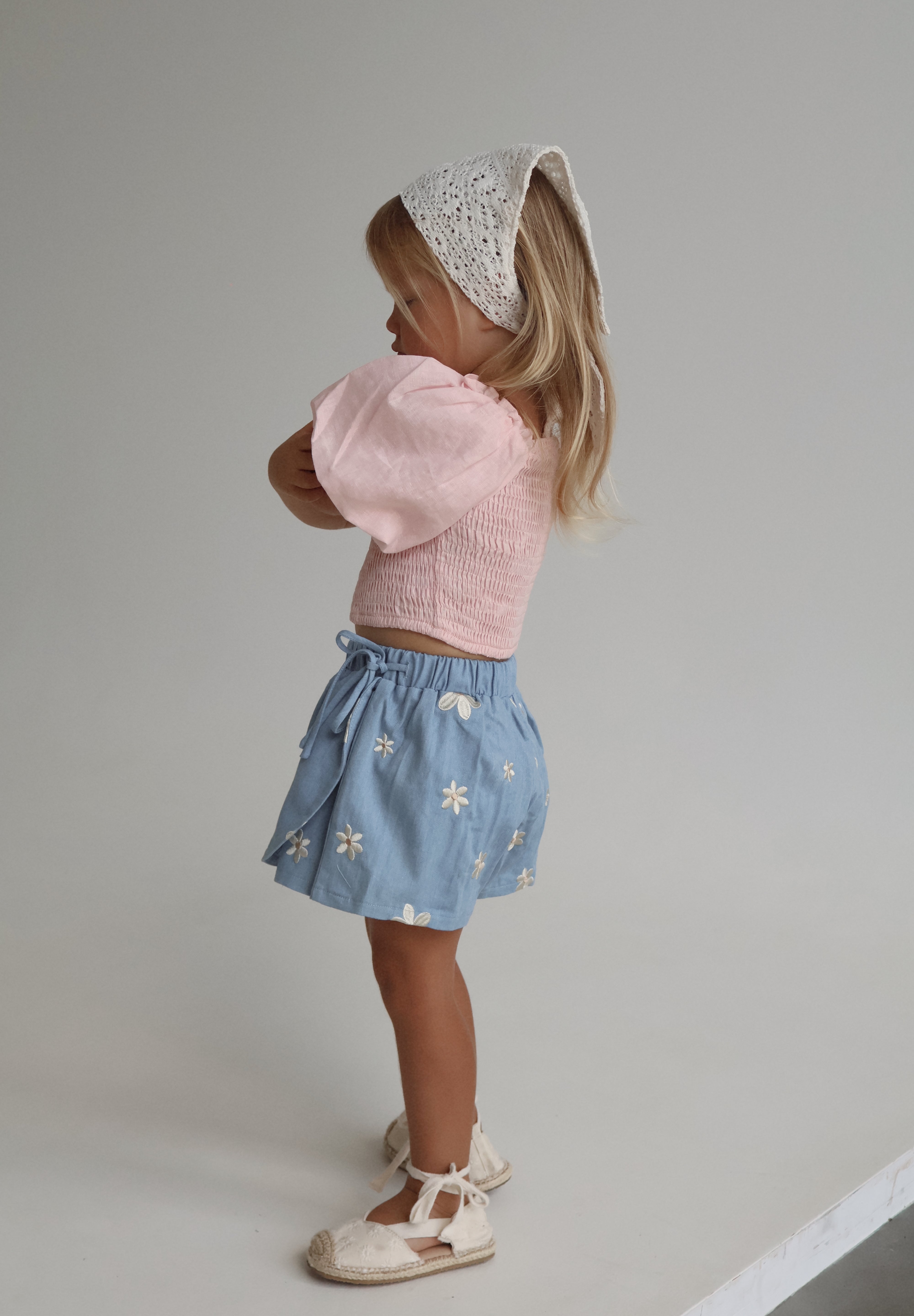 Denim Daisy Skort