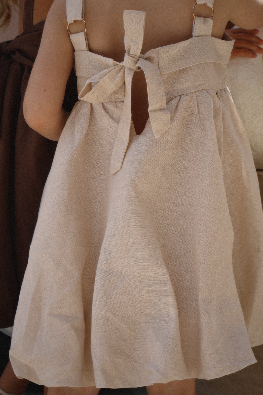 Chai Bubble Linen Dress