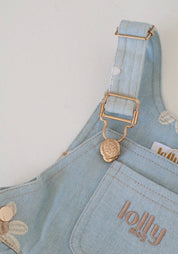 PREORDER ~ Denim Daisy Bubble Overalls