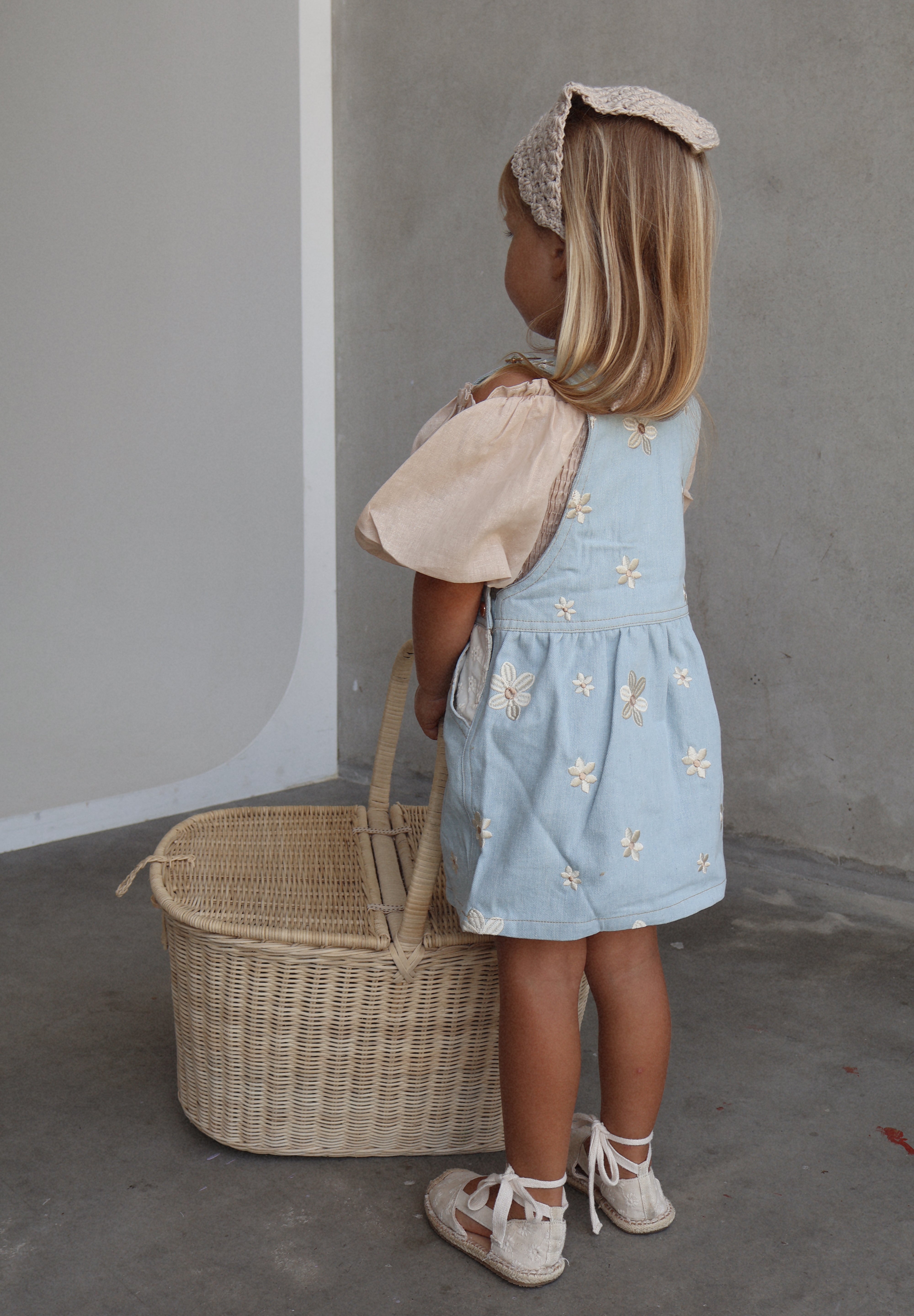 Denim Daisy Overall Dress