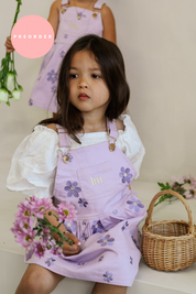 PREORDER ~ Lilac Daisy Overall Dress