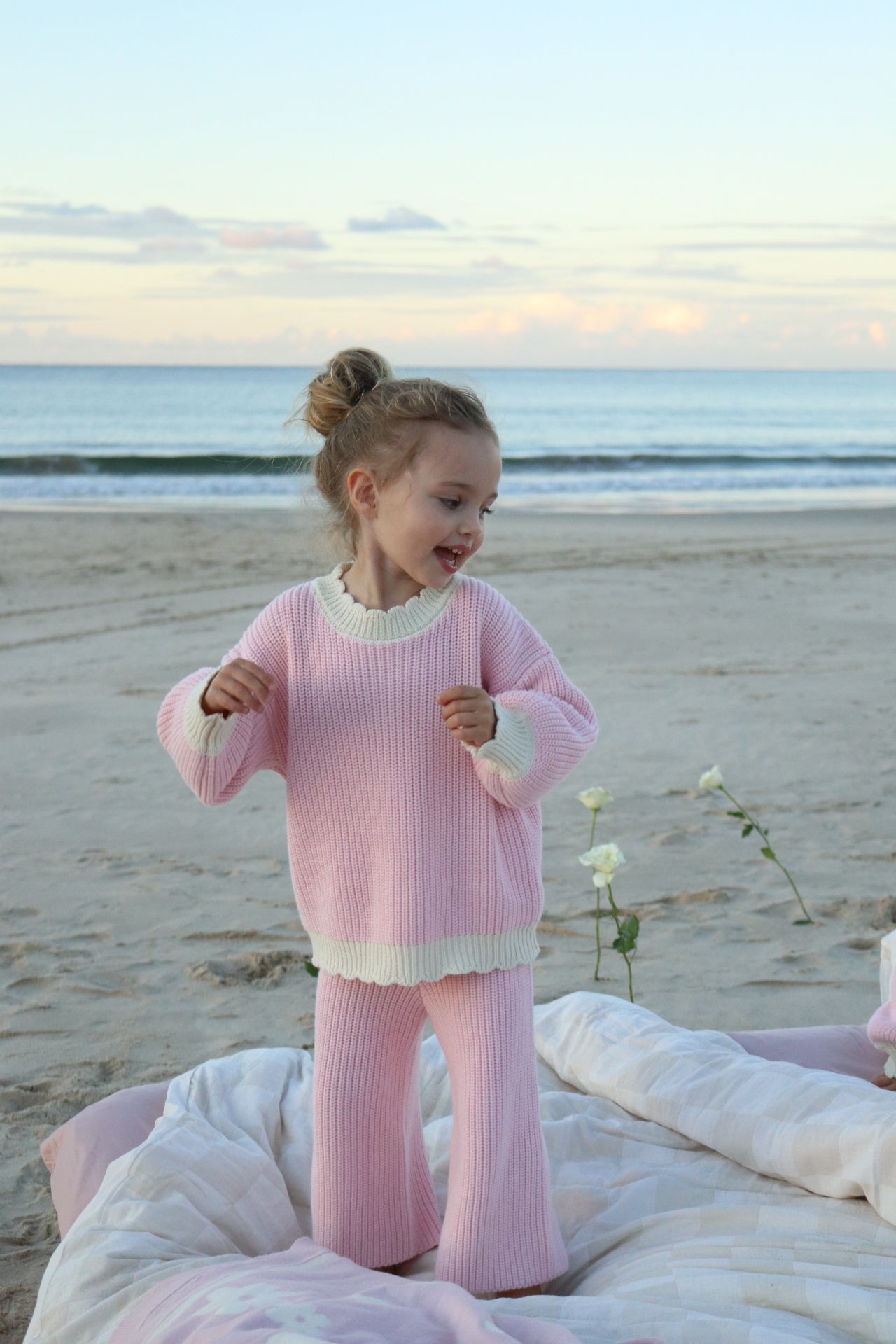 Strawberries and Cream Knit set